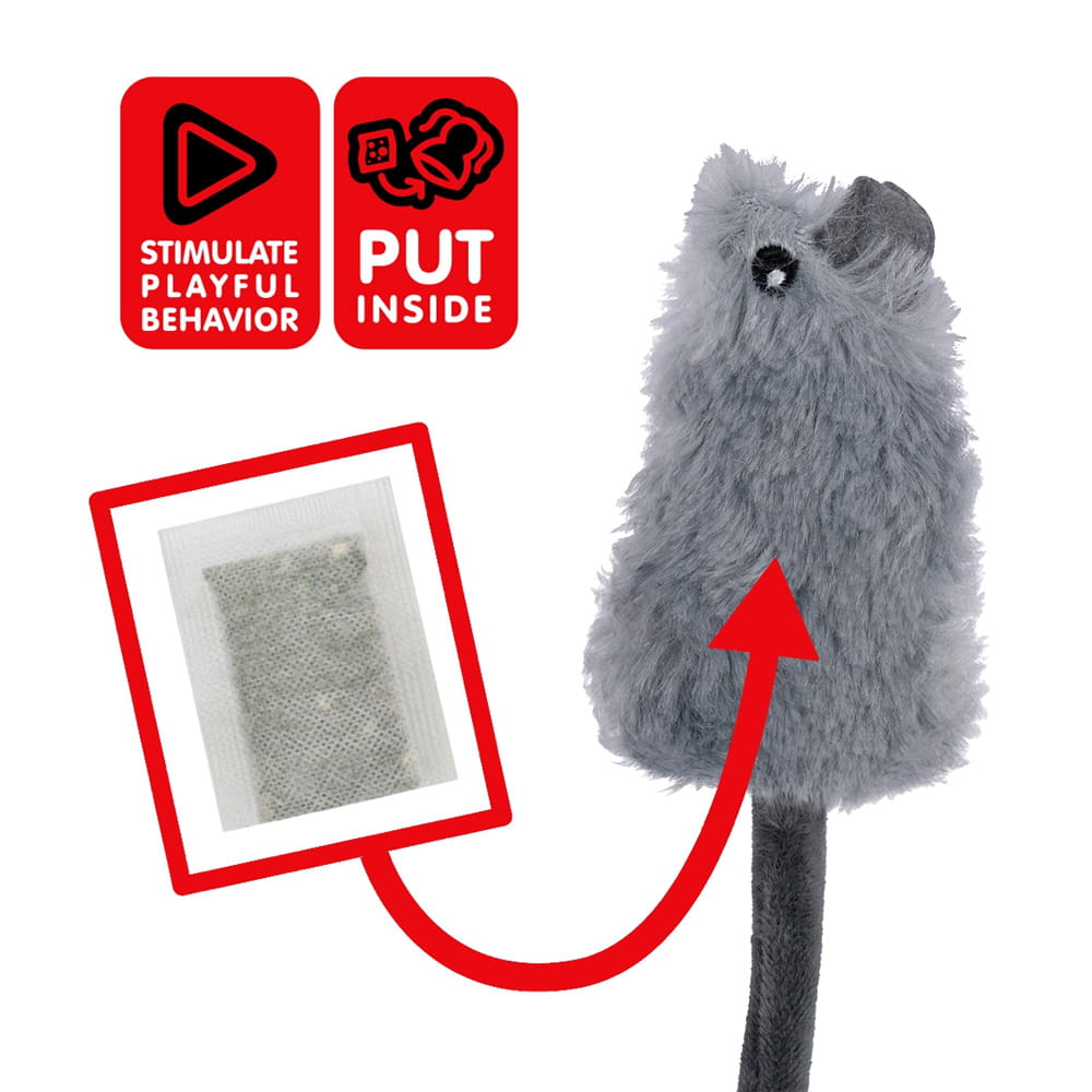 PetNova Zabawka kota myszka z kocimiętką szara.jpg